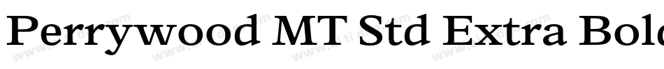 Perrywood MT Std Extra Bold Cn字体转换
